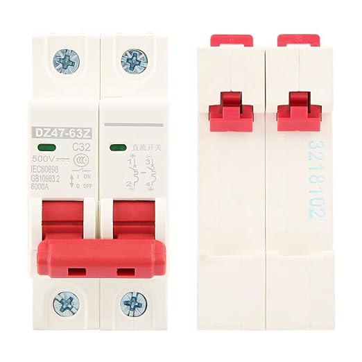 DC 500V 32A Circuiter | 2P MCB para el sistema de energía del panel solar