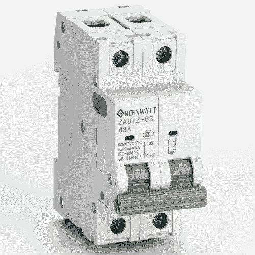DC Circuiter en miniatura 20a 500V DC | Protección contra sobrecarga y cortocircuito