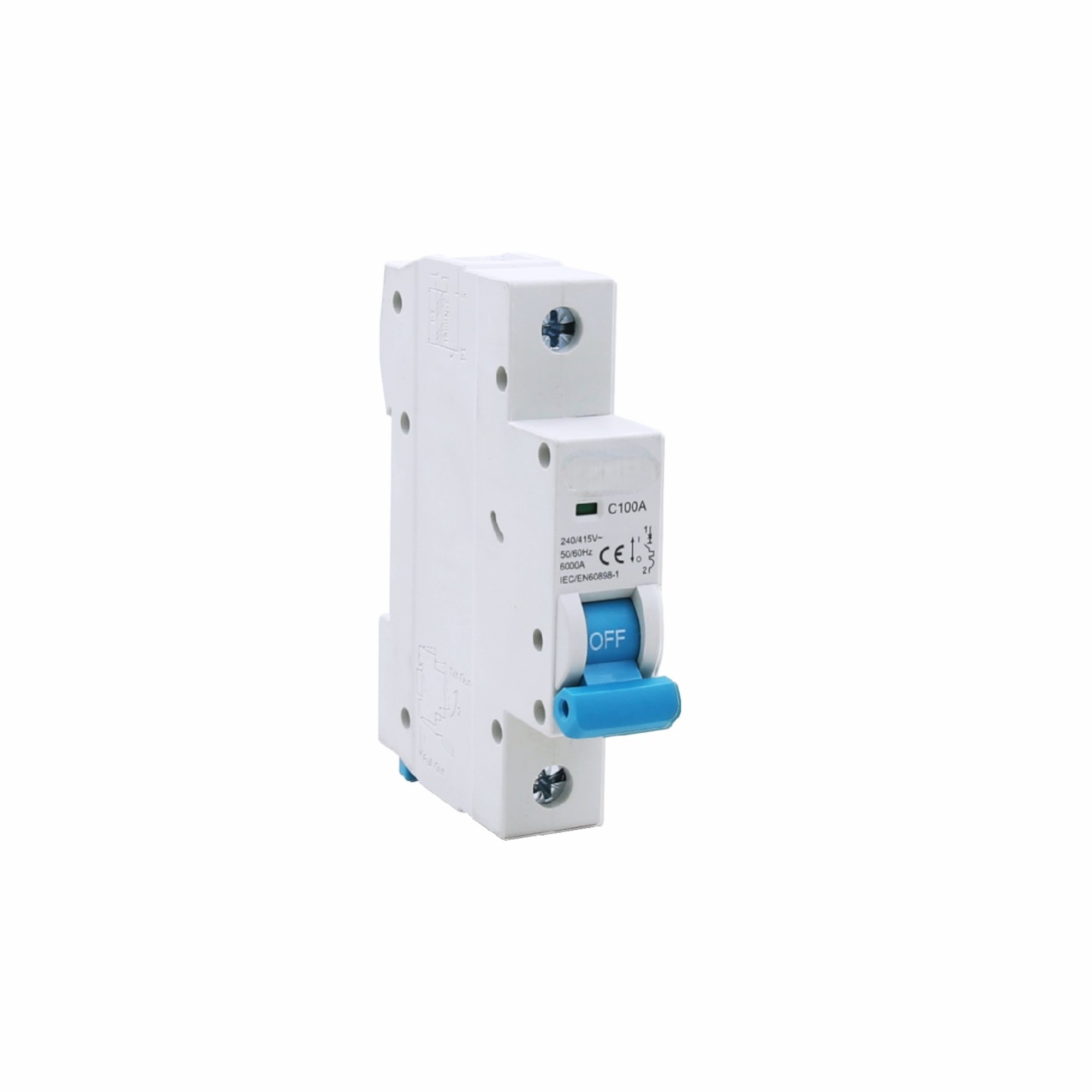 AC Termal-Magnético de alta corriente MCB | 80A-125A | 4p | Curvas C/D | 6ka rompiendo | IP20 | IEC