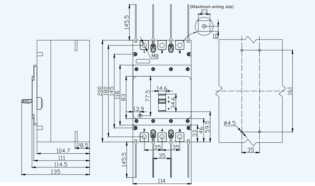 225A Solar Circuit Breaker DC1500V