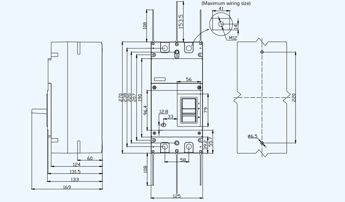 225A Solar Circuit Breaker DC1500V