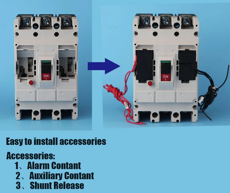 ZAM3 AC400V MCCB 250A 4 pole