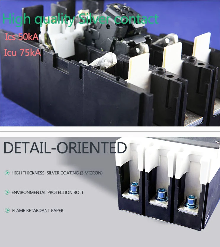 AC400V MCCB 400A 4 Pole