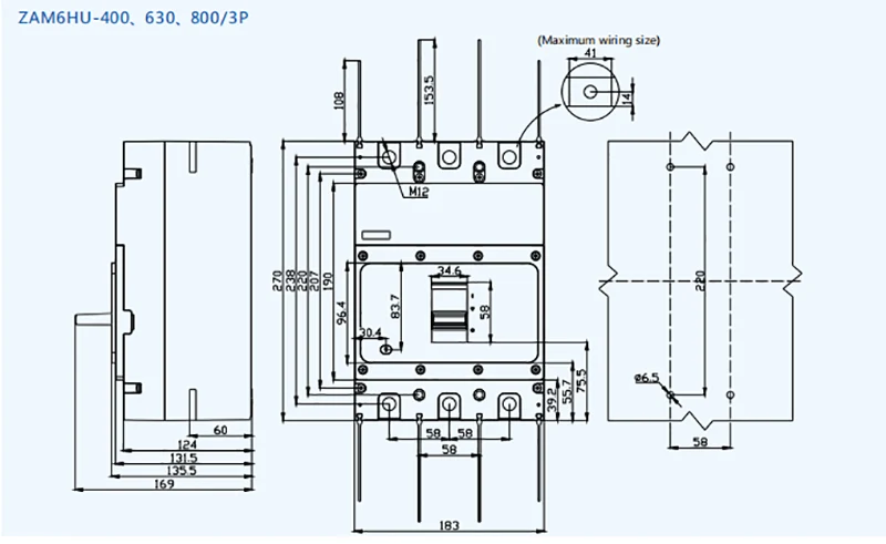 AC800V MCCB 800A Circuit Breaker