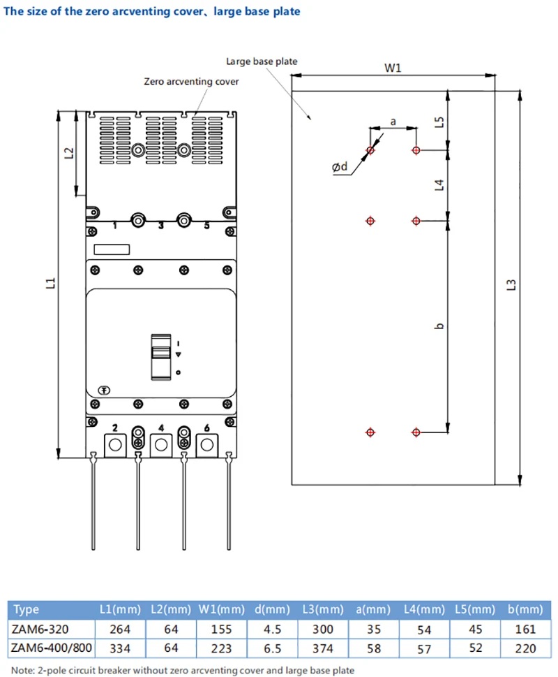 AC800V MCCB 800A Circuit Breaker