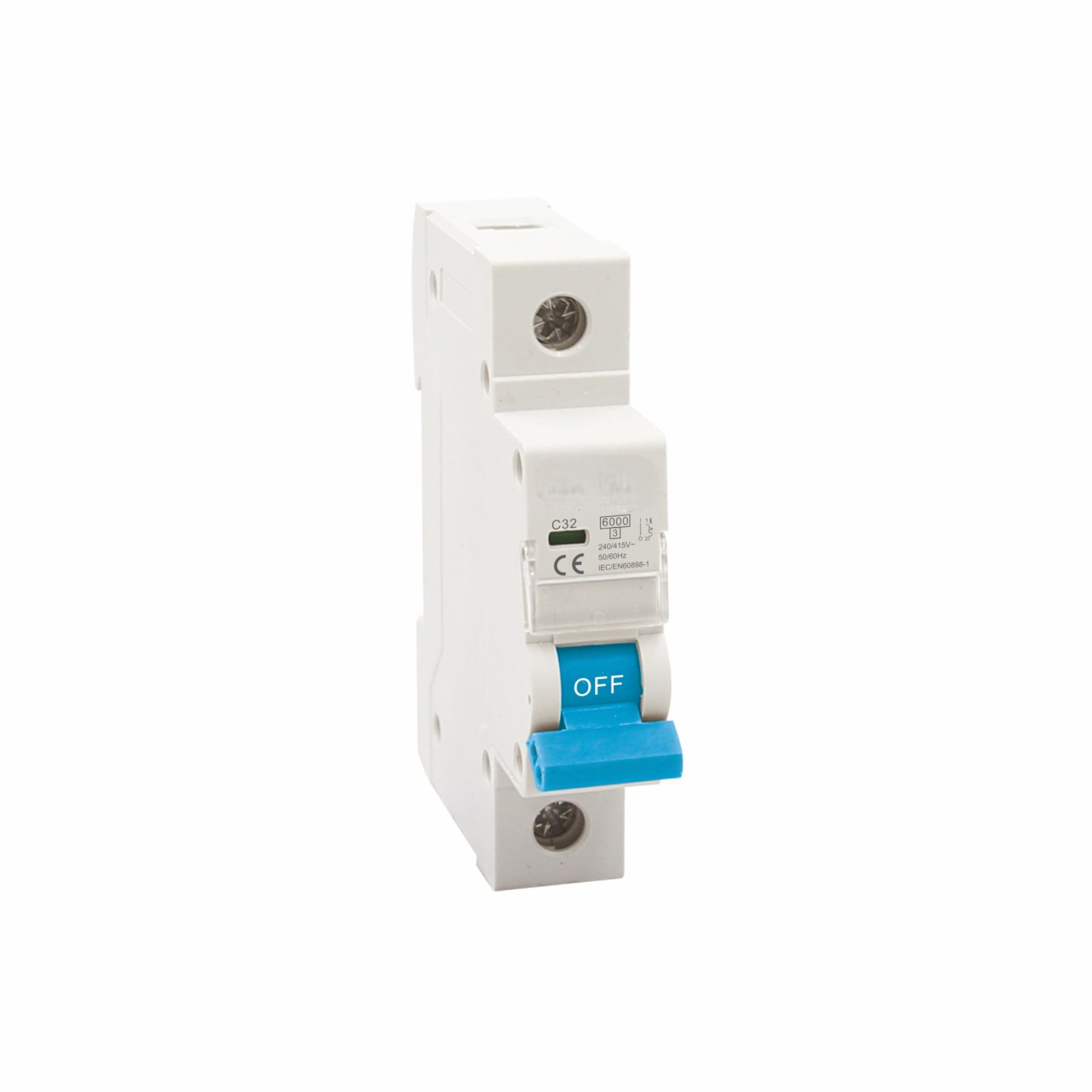 AC Termal-Magnético MCB | 1P-4P | 1-63A | Curvas B/C/D | 415V | IEC/EN 60898-1