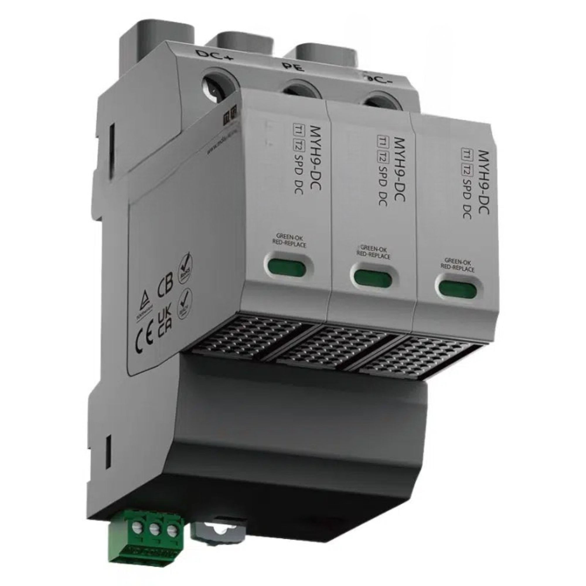 Tipo 1+2 DC SPD MYH9 | 600 VDC | En 20 ka