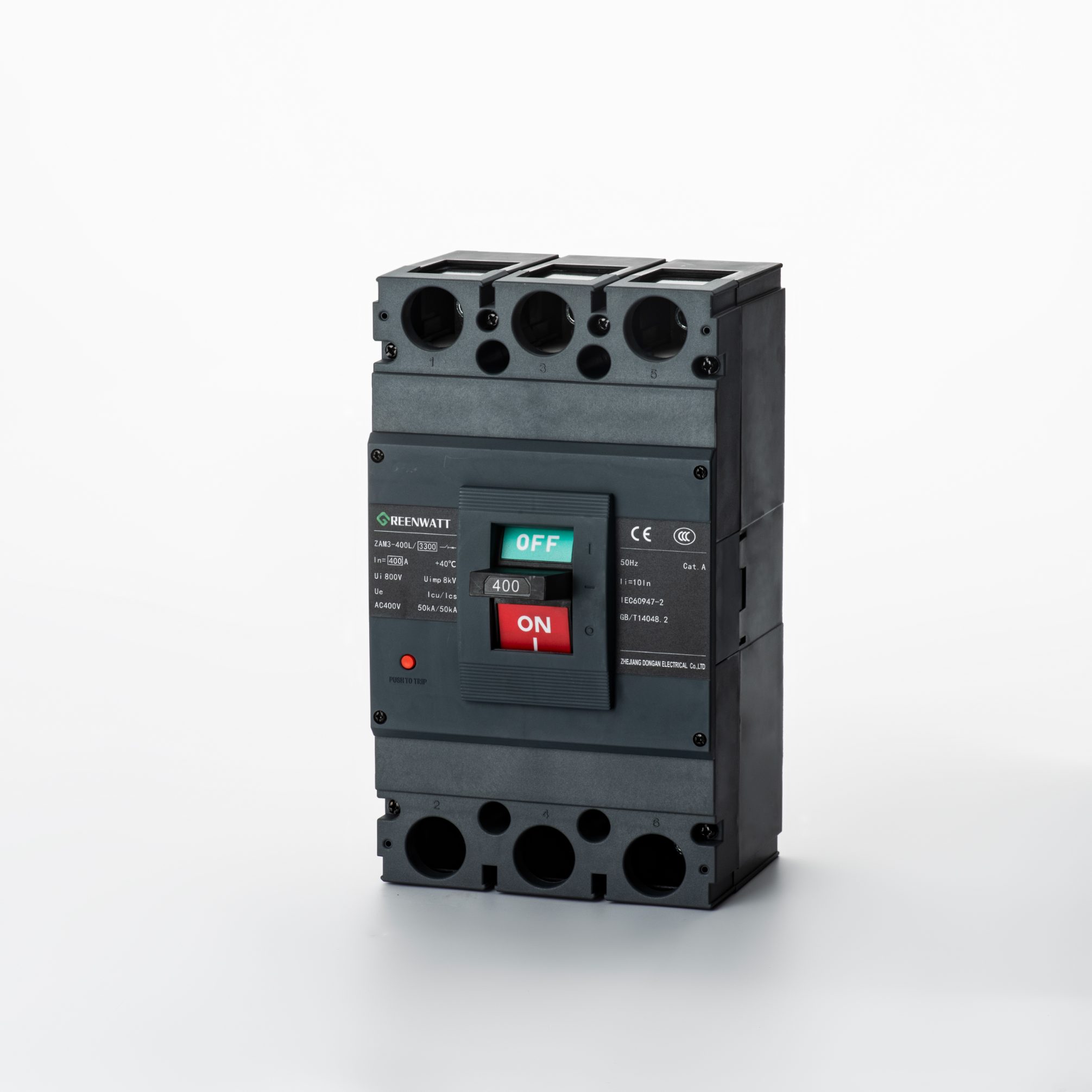 Descripción de circuito de caja moldeado ZAM3-400L | Greenwatt